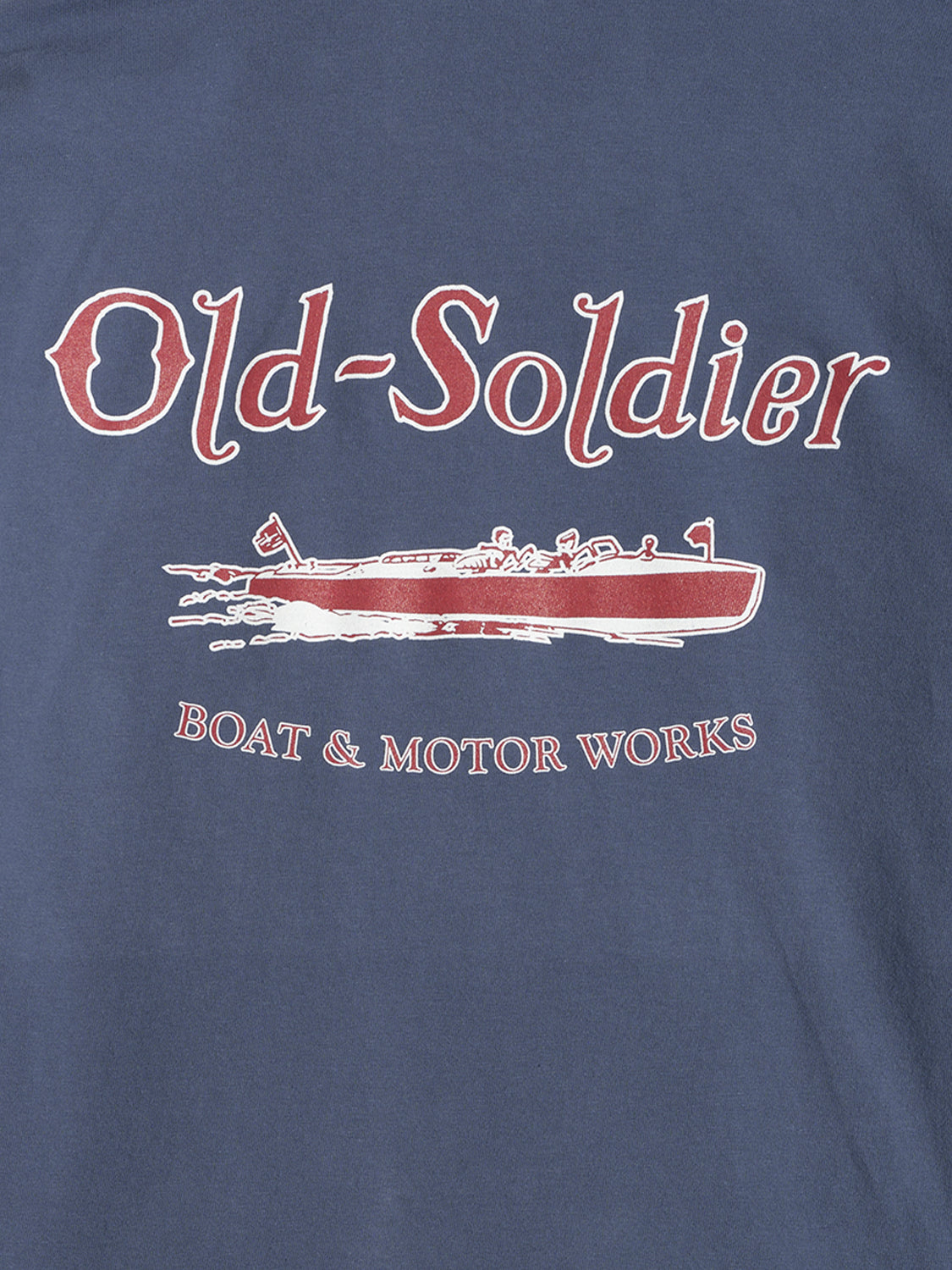 Boat & Motor Long Sleeve Pocket Tee - Marine Blue
