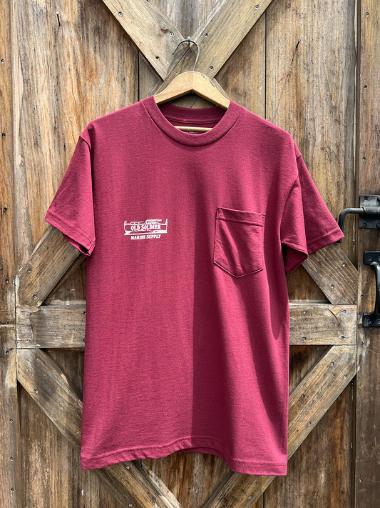 Main Yard Pocket Tee - Maroon
