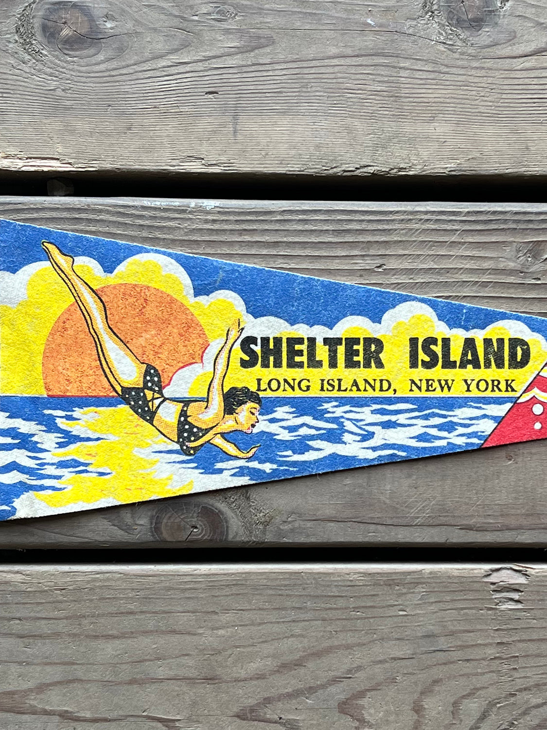 Shelter Island Felt Pennant