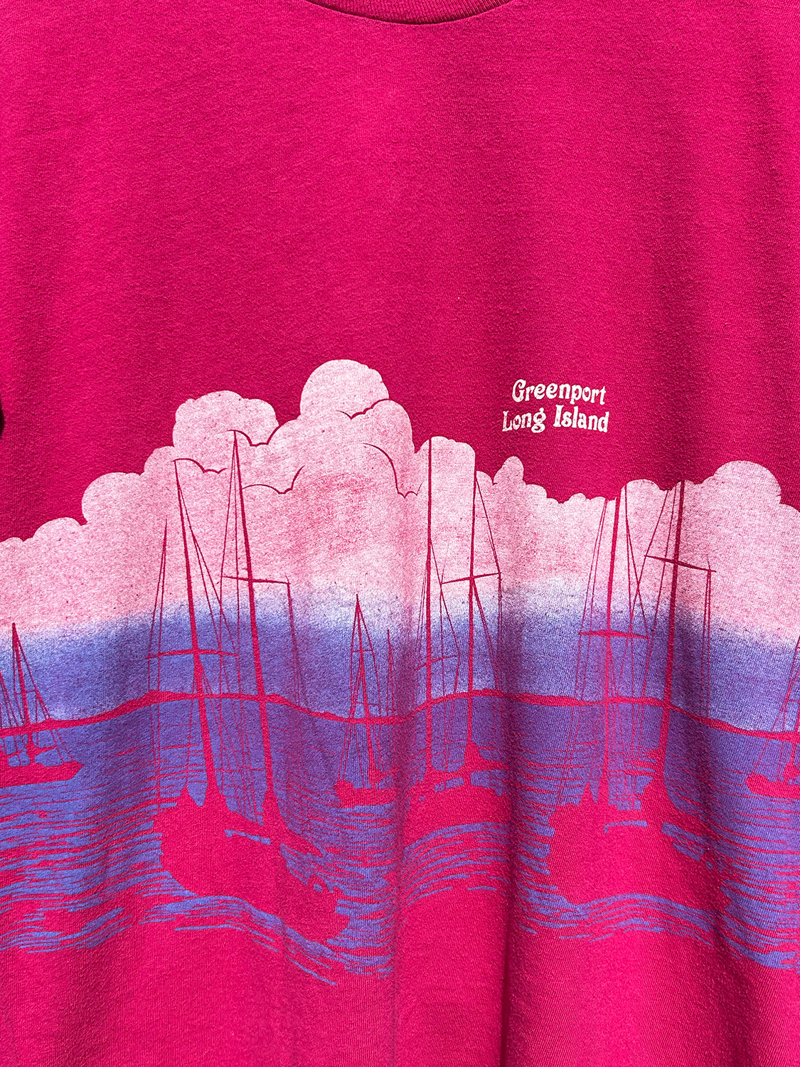Greenport NY Sailboat tee - 1980s