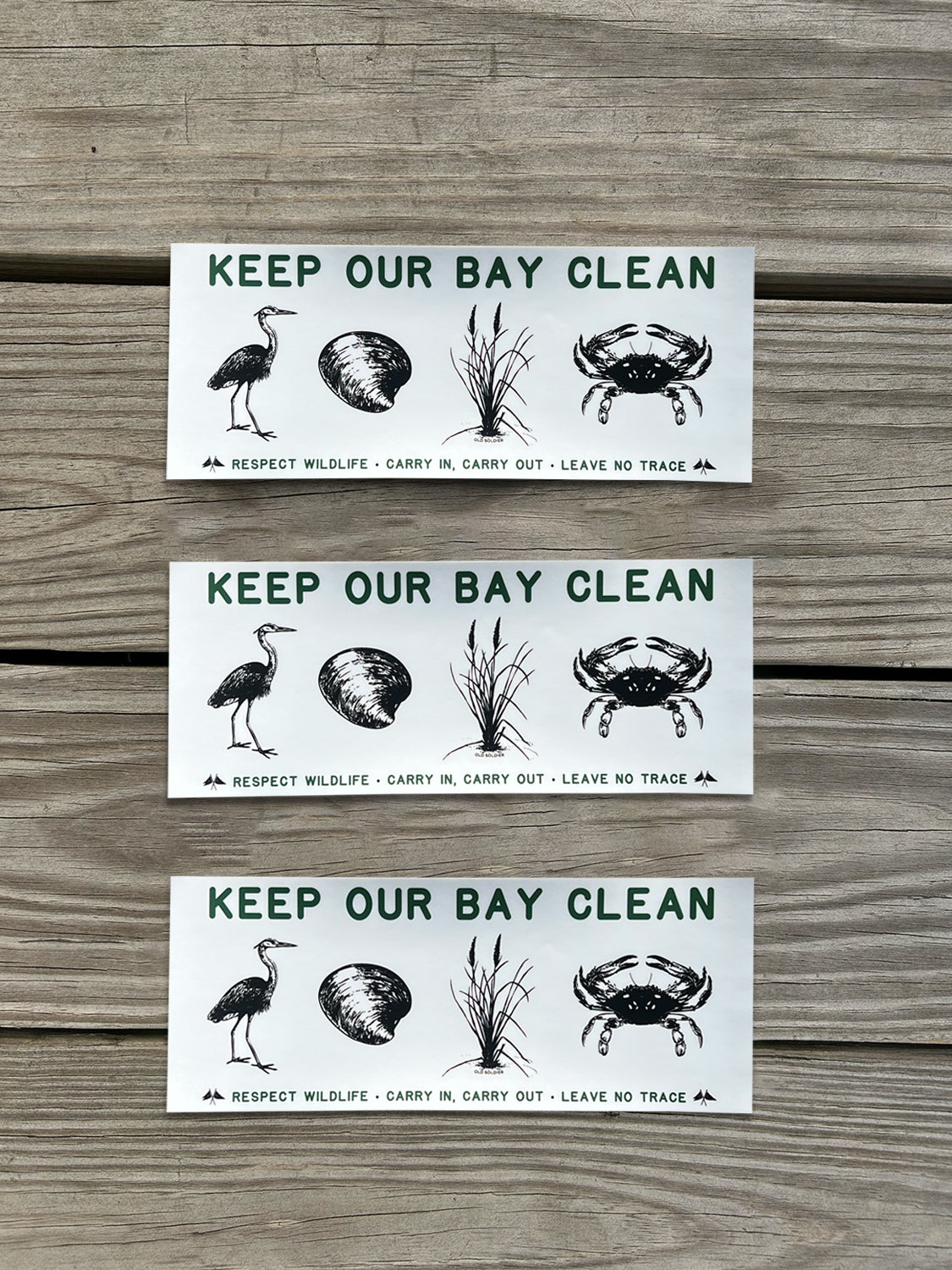 Keep Our Bay Clean Sticker - 3 Pack