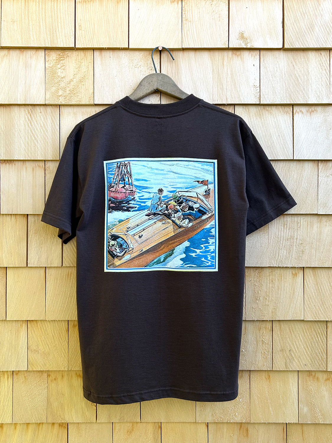 MotorBoating Pocket Tee - Brown