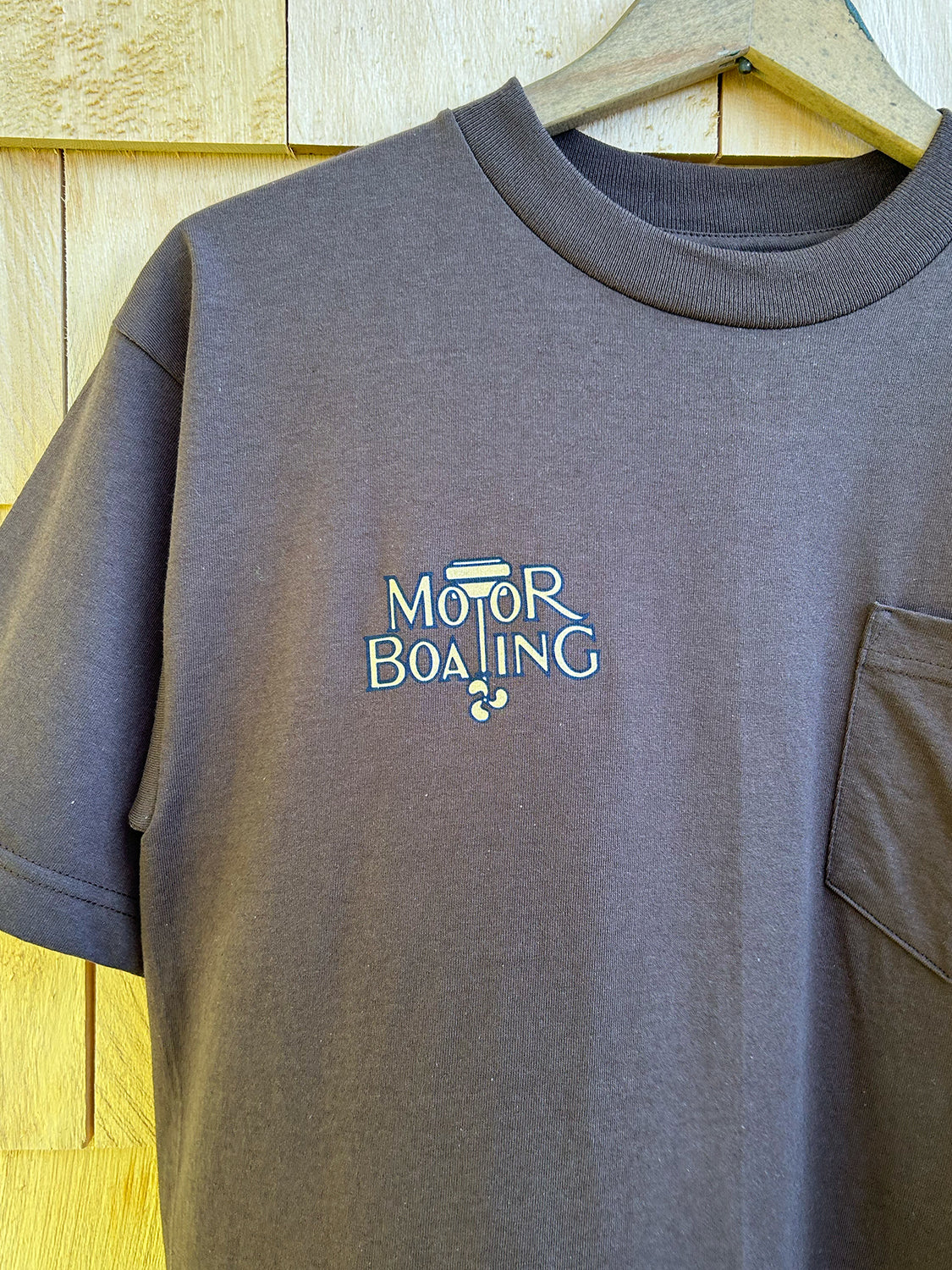 MotorBoating Pocket Tee - Brown