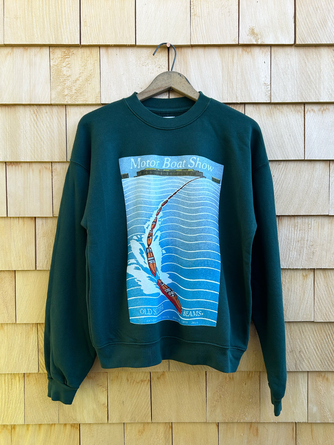 Motor Boat Show Crewneck - Pine