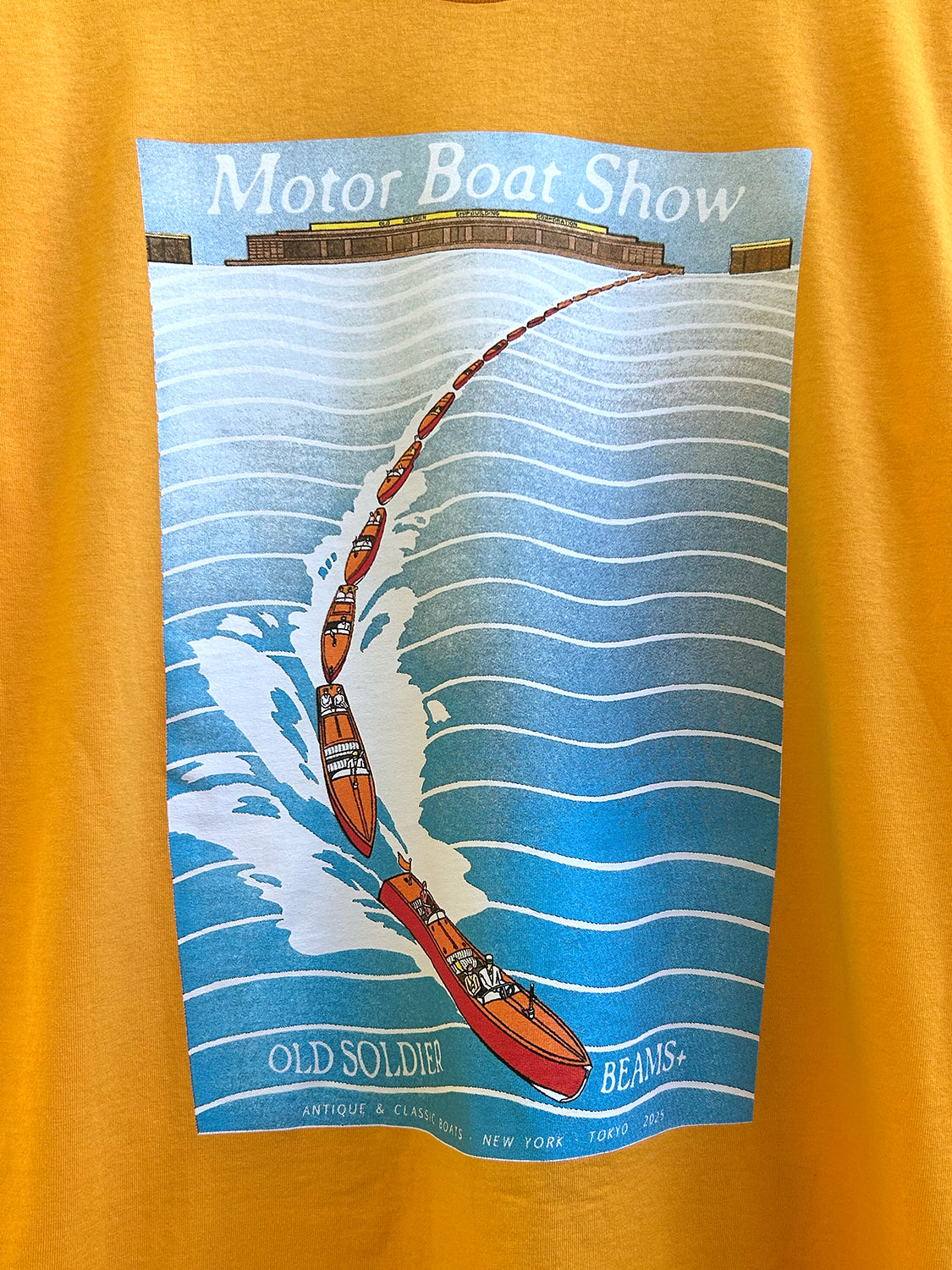 Motor Boat Show Tee - Gold