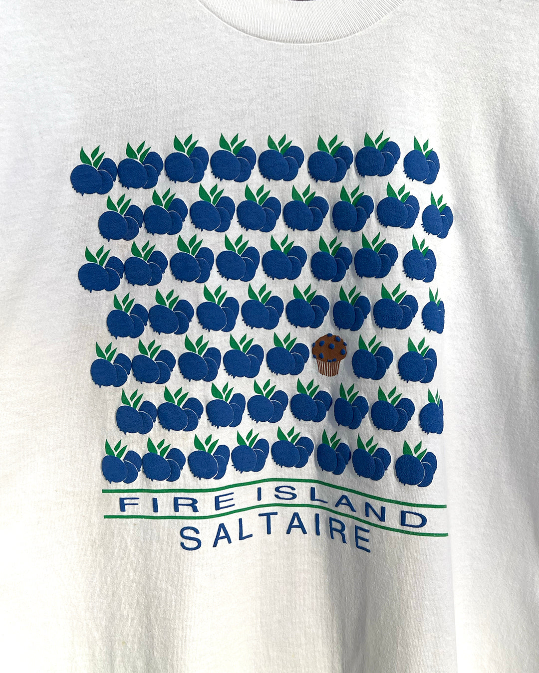 Saltaire, Fire Island Blueberry Tee - 1990s