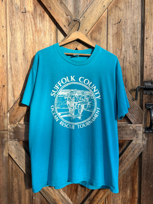 Suffolk County Ocean Rescue Tee - 1990s