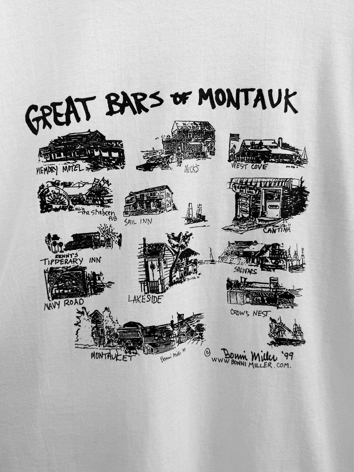 Great Bars of Montauk Tee - 1999