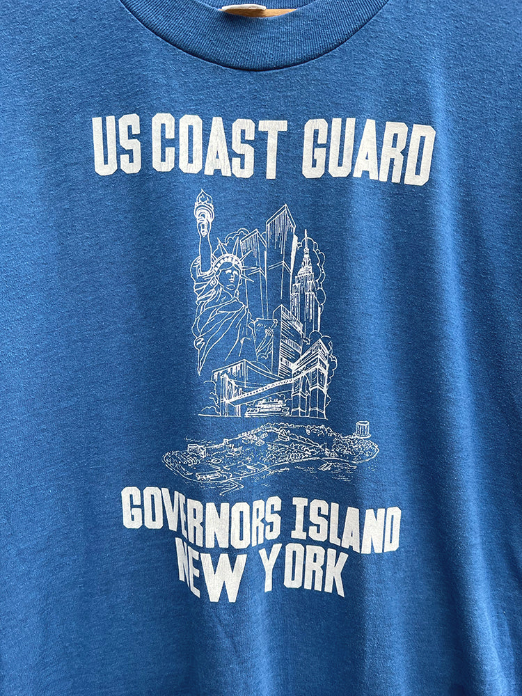 Governors Island Coast Guard Tee - 1980s