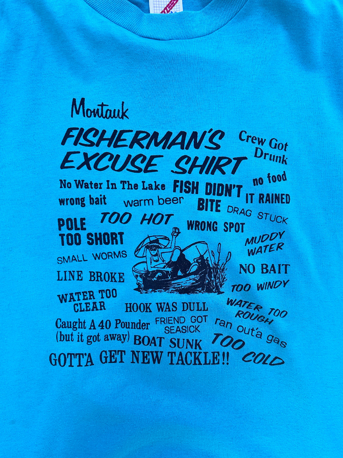 Montauk Fisherman's Excuse Tee - 1990s
