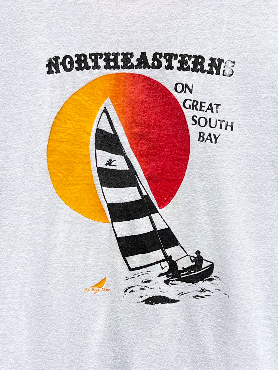 Northeasterns Great South Bay Regatta Ringer Tee - 1970s