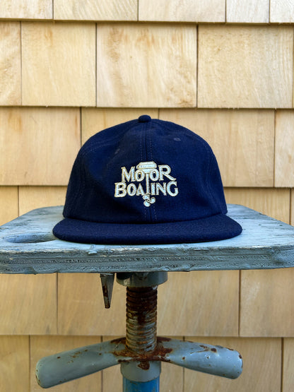 MotorBoating Cap - Navy Wool