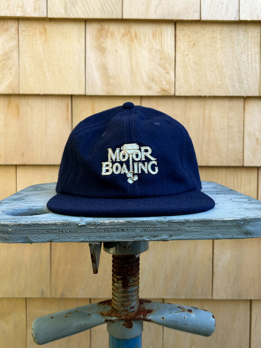MotorBoating Cap - Navy Wool