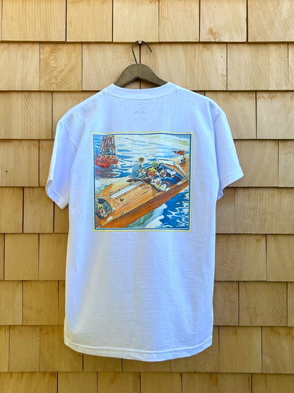 MotorBoating Pocket Tee - White