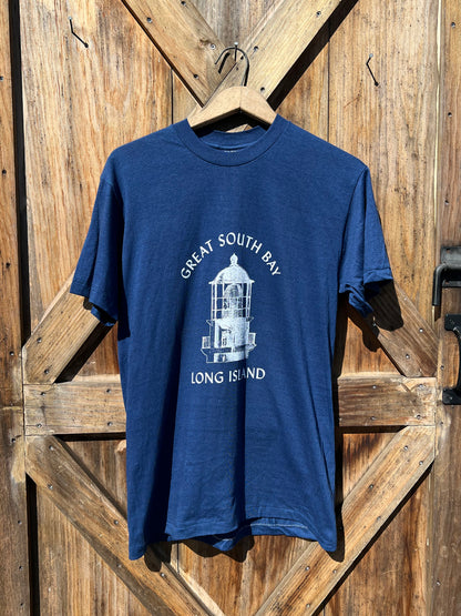 Light Keeper's Tee - Upcycled - Navy 3 - Large