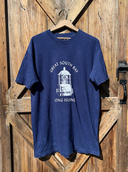 Light Keeper's Tee - Upcycled - Navy 5 - XL