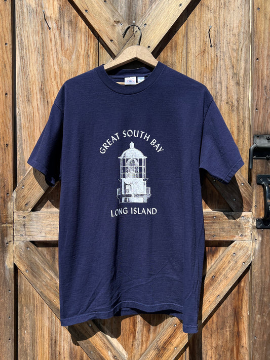 Light Keeper's Tee - Upcycled - Navy 8 - Large/XL