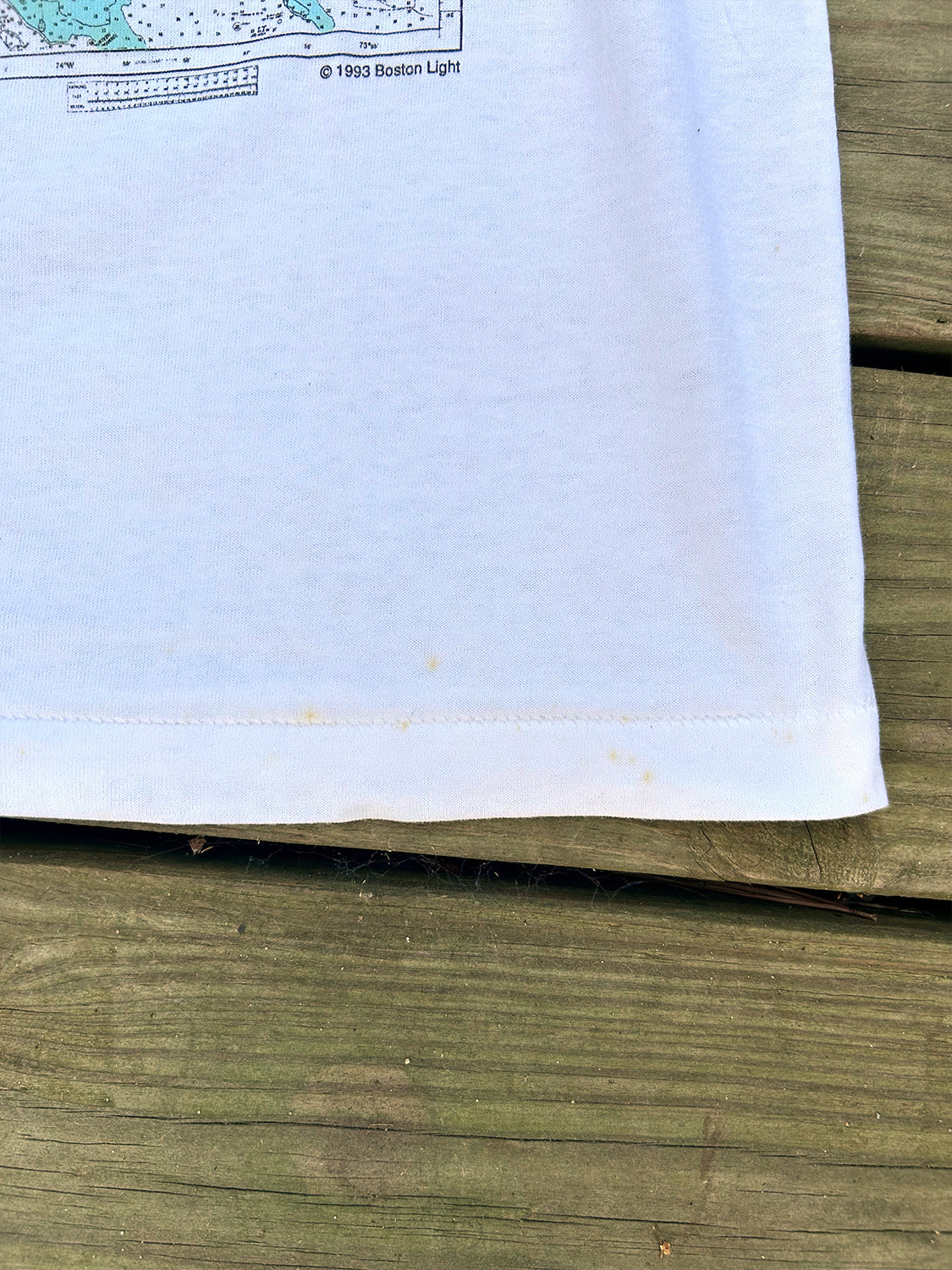 New York Harbor Map Tee - 1993