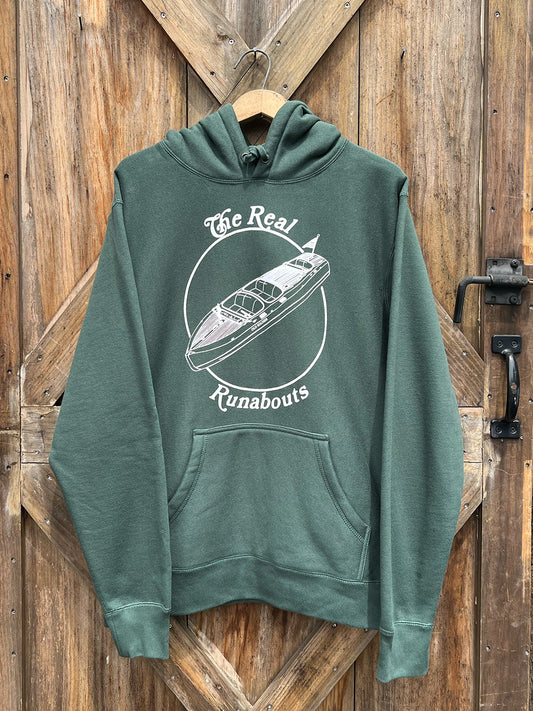 Real Runabouts Hoodie - Marine Green