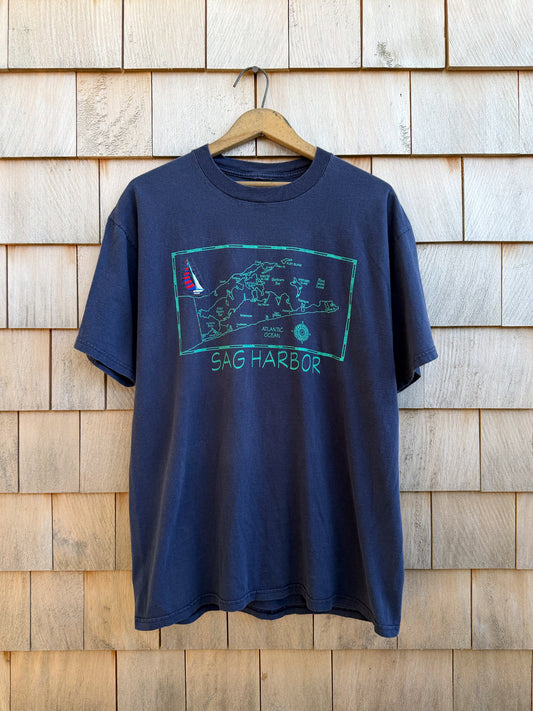 Sag Harbor Tee Map - 1990s