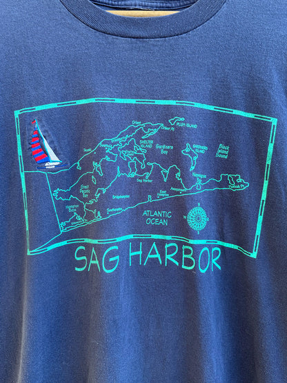 Sag Harbor Tee Map - 1990s